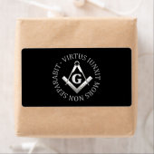 Étiquette Symbole franc-maçonnerie (En situation)