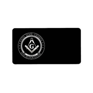 Étiquette Symbole franc-maçonnerie