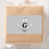 Étiquette Symbole franc-maçonnerie (En situation)