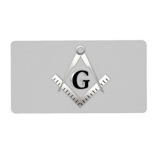 Étiquette Symbole franc-maçonnerie