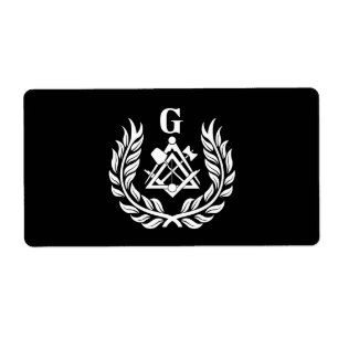Étiquette Symbole franc-maçonnerie