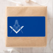 Étiquette Symbole franc-maçonnerie (En situation)