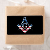 Étiquette Symbole Freemasonic des États-Unis (En situation)