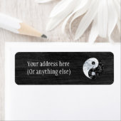 Étiquette SYMBOLE MARBRE YIN Yang (En situation)