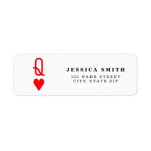 Étiquette Symbole original de la Saint-Valentin Reine des co