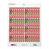 Étiquette Symboles de Noël (Feuille entière)