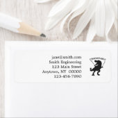 Étiquette T-rex non stoppable - Choisir la couleur arrière - (En situation)