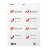 Étiquette T-shirts et cadeaux d'amour d'infirmière d'ours de (Feuille entière)