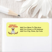 Étiquette T-shirts et cadeaux de Bear World's Best Nurse (En situation)