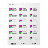 Étiquette T-shirts et cadeaux de paix Hot Colours (Feuille entière)