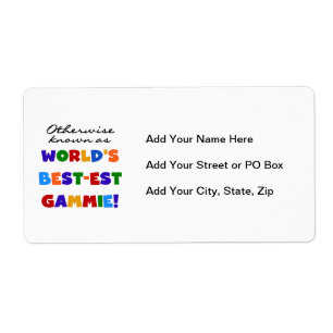 Étiquette T-shirts et cadeaux Gammie les plus beaux du monde