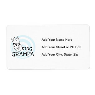 Étiquette T-shirts et cadeaux King Grampa