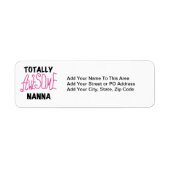 Étiquette T-shirts et cadeaux Nanna roses absolument géniaux (Devant)