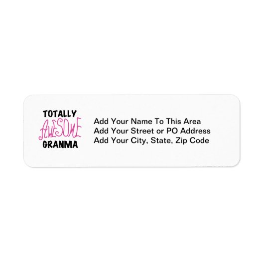 Étiquette T-shirts et cadeaux roses totalement (Devant)