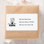 Étiquette T-shirts et cadeaux Smiling New Poppa (En situation)