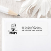 Étiquette T-shirts et cadeaux Smiling New Poppy (En situation)