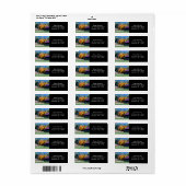 Étiquette Tabac Grange Automne Adresse de feuillage (Feuille entière)