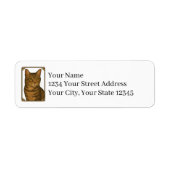 Étiquette Tabby Cat Return Address Labels (Devant)