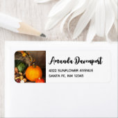 Étiquette Table Bountiful Harvest (En situation)