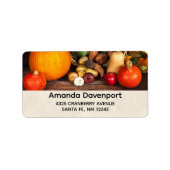 Étiquette Table Bountiful Harvest (Devant)