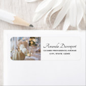 Étiquette Table Thanksgiving Élégant Lieu Cadre Photo (En situation)