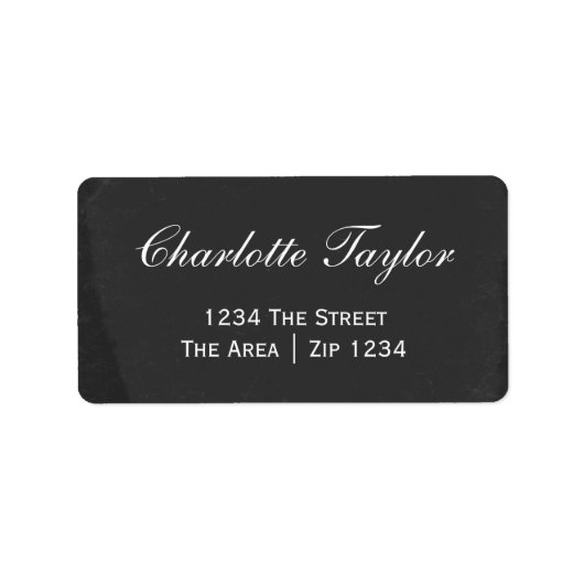 Étiquette Tableau de bord avec texte blanc (Devant)