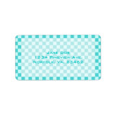 Étiquette Tableau de bord classique de la combinaison bleue  (Devant)