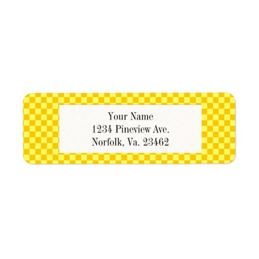 Étiquette Tableau de bord classique de la combinaison jaune (Devant)