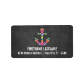 Étiquette Tableau de bord d'Ancres nautiques avec Chevrons l (Devant)