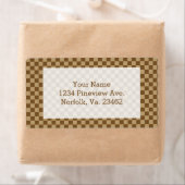 Étiquette Tableau de contrôle Brown classique par Shirley Ta (En situation)