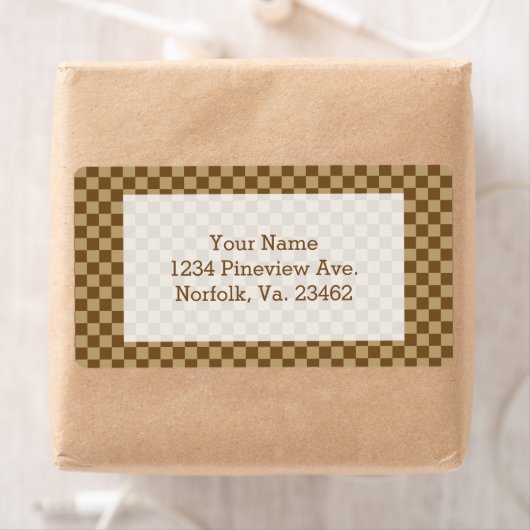 Étiquette Tableau de contrôle Brown classique par Shirley Ta (En situation)