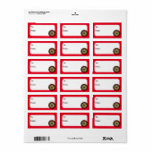 Étiquette Tableau de Noël (Feuille entière)