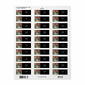 Étiquette Tableau japonais c. Années 1800 (Feuille entière)