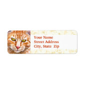 Étiquette Tableau Tabby Orange (Devant)