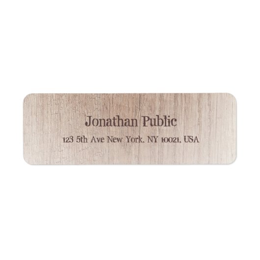 Étiquette Tableau - Texte dérangé Modèle Creative Retour (Devant)