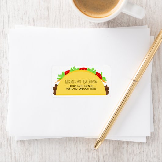 Étiquette Taco (En situation)