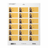 Étiquette Tag cadeau de la chouette Brown Regal (Feuille entière)