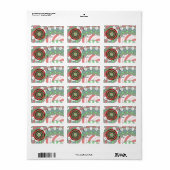 Étiquette Tag cadeau de Noël (Feuille entière)