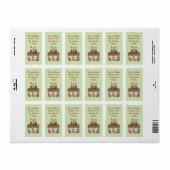Étiquette Tags cadeaux de Noël (Feuille entière)