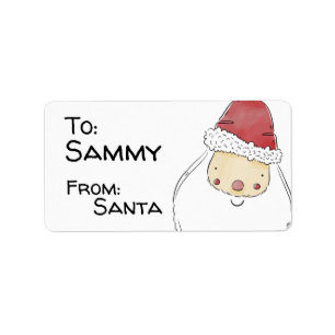 Étiquette Tags cadeaux Père Noël personnalisés