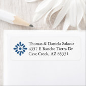 Étiquette Talavera Style mexicain Adresse de retour Étiquett (En situation)