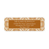 Étiquette Talavera terracotta vintage mariage mexicain (Devant)