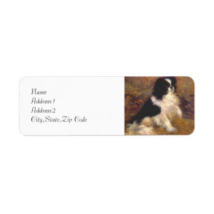 Étiquette Tama le chien japonais par Renoir