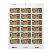 Étiquette Taos Patio ~ Paysage (Feuille entière)