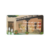 Étiquette Taos Patio ~ Paysage (Devant)