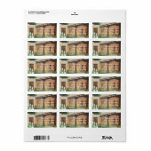 Étiquette Taos Patio ~ Paysage (Feuille entière)