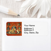 Étiquette Tapisseries Unicorne Lady Legend Médiéval (En situation)