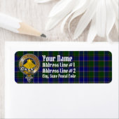 Étiquette Tartan et insigne (En situation)