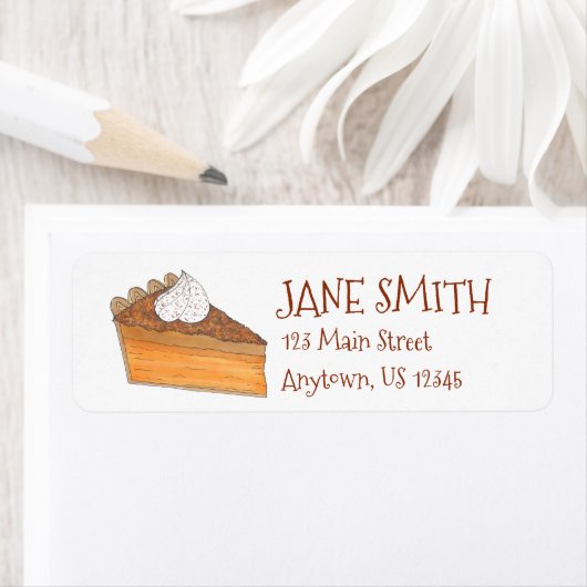 Étiquette Tarte à la pomme de terre douce Noël Fêtes Thanksg (En situation)