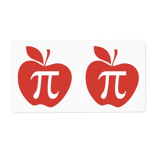Étiquette Tarte à pomme rouge (Devant)